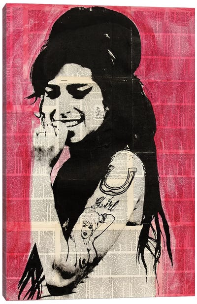 Amy Winehouse Canvas Art Print - 3-Piece Pop Art