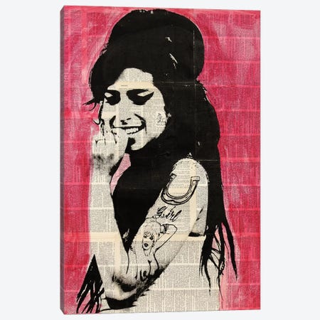 Amy Winehouse Canvas Print #DSU2} by Dane Shue Canvas Print