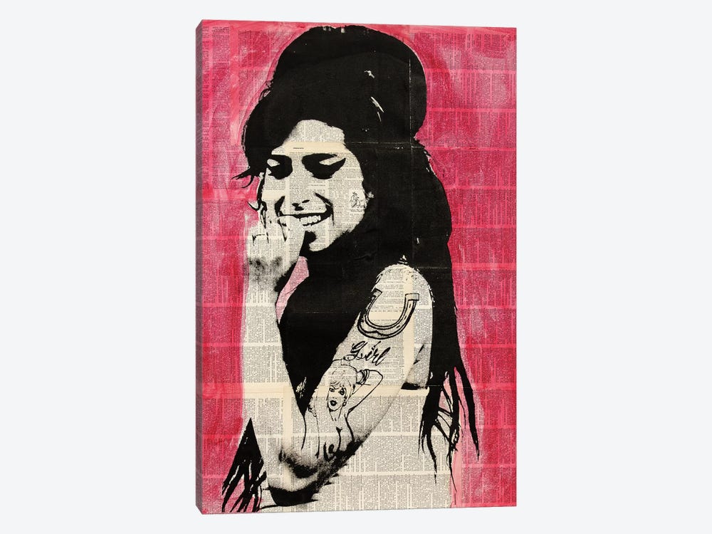 Amy Winehouse by Dane Shue 1-piece Canvas Art Print