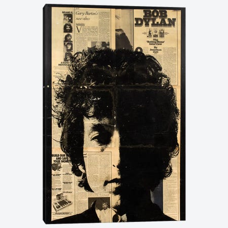 Bob Dylan Canvas Print #DSU30} by Dane Shue Canvas Art