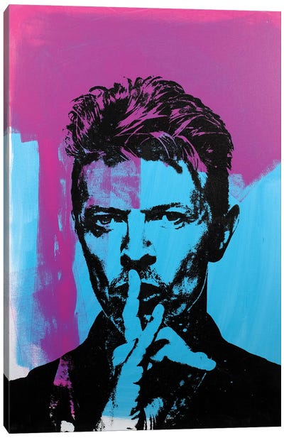 Bowie Canvas Art Print - Nineties Nostalgia Art