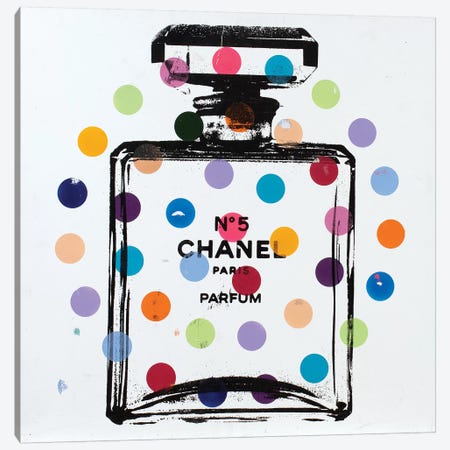 Chanel No. 5 - Dots Canvas Print #DSU38} by Dane Shue Canvas Artwork
