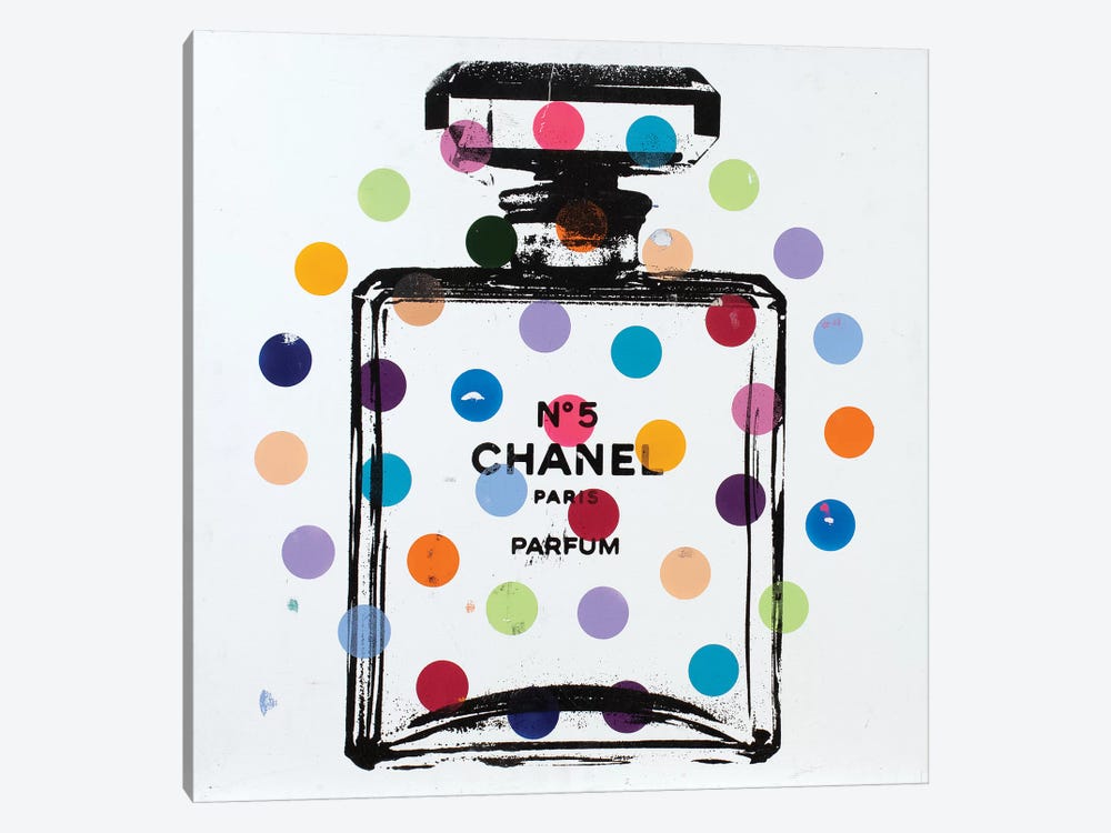 Chanel No. 5 - Dots by Dane Shue 1-piece Canvas Print