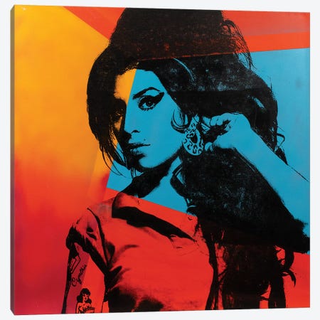 Amy Winehouse I Canvas Print #DSU3} by Dane Shue Canvas Print