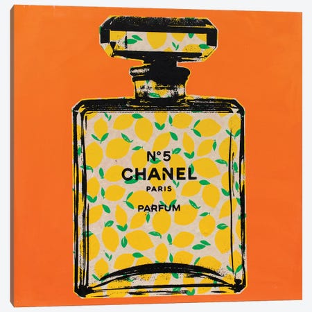 Chanel No. 5 - Lemon Canvas Print #DSU40} by Dane Shue Canvas Print
