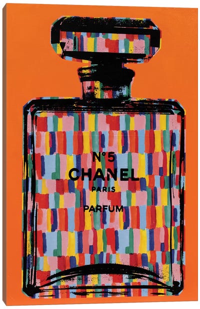 Chanel No. 5 - Rainbow Canvas Art Print - Dane Shue