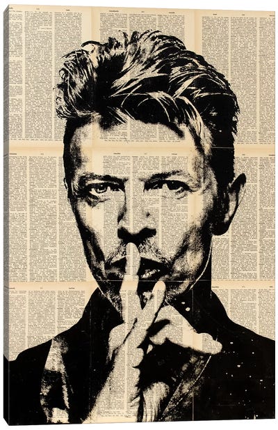 David Bowie Canvas Art Print - Man Cave Decor