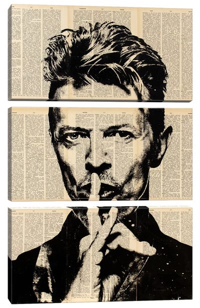 David Bowie Canvas Art Print - 3-Piece Pop Art