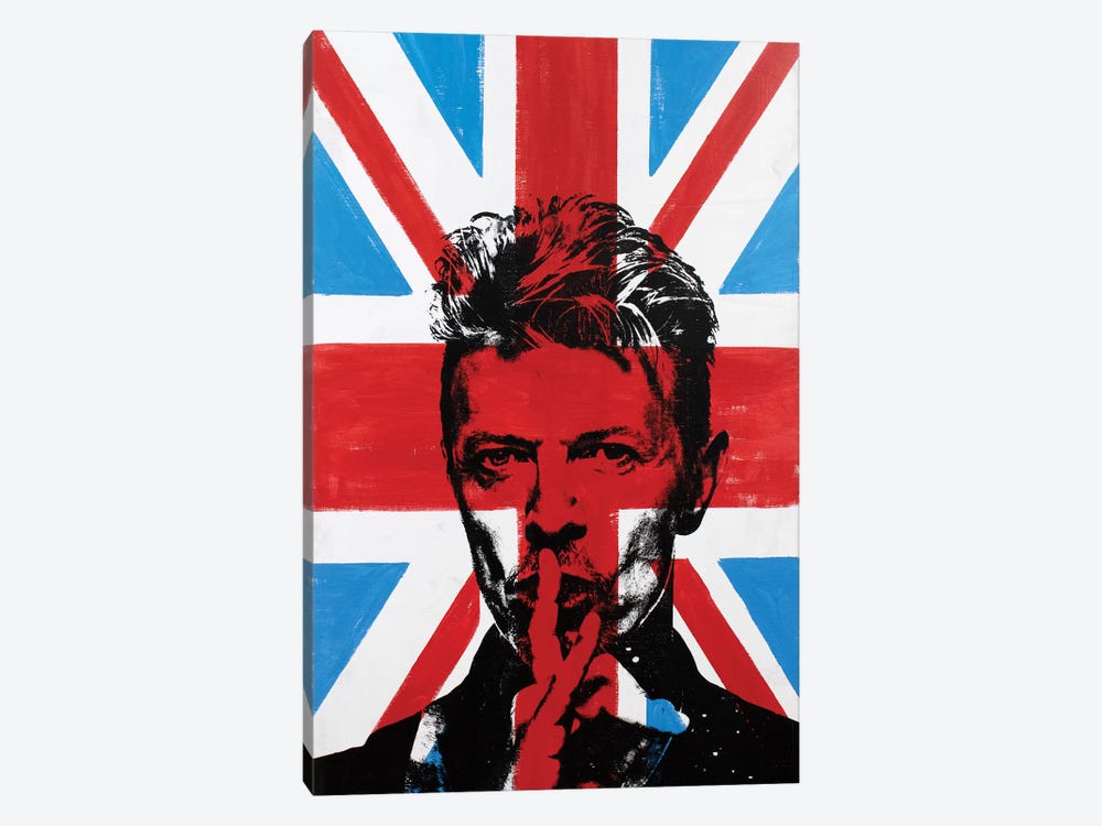 David Bowie - Union Jack by Dane Shue 1-piece Canvas Artwork