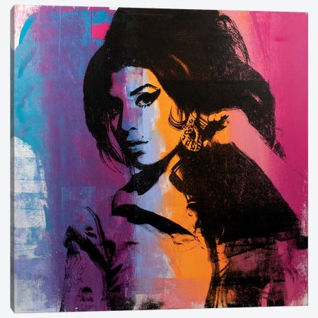 Amy Winehouse II Canvas Print #DSU4} by Dane Shue Canvas Wall Art