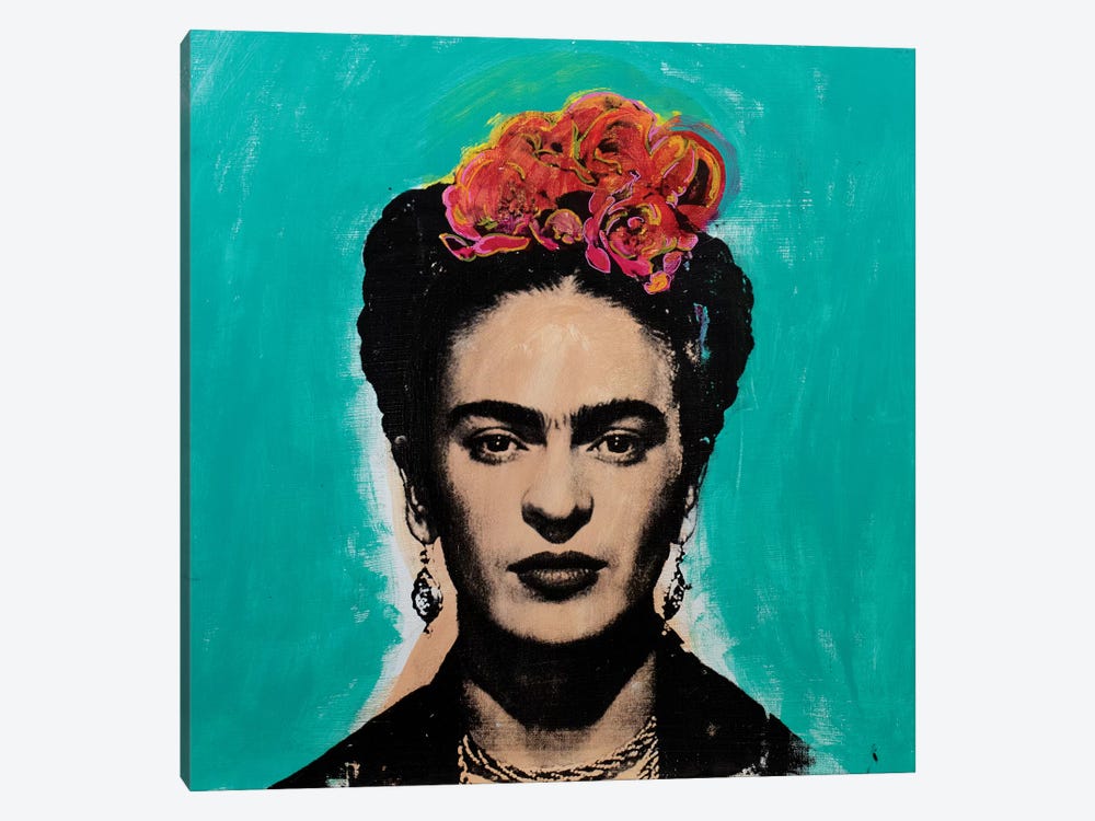 Frida Kahlo - blue by Dane Shue 1-piece Canvas Print