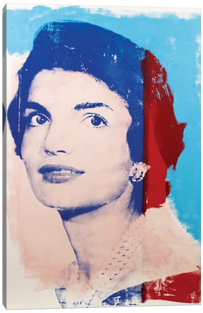Jackie Kennedy Canvas Art Print - Jackie Kennedy Onasis