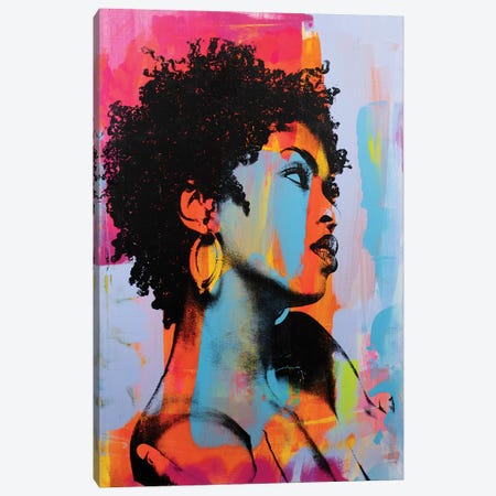 Lauryn Hill Canvas Print #DSU76} by Dane Shue Art Print