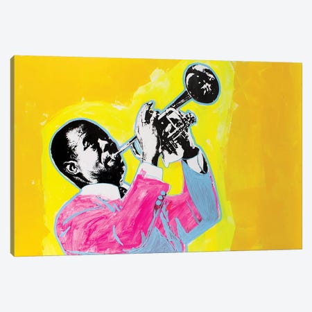 Louis Armstrong Canvas Print #DSU78} by Dane Shue Canvas Artwork