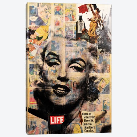 Marilyn Monroe - Life Canvas Print #DSU81} by Dane Shue Canvas Print