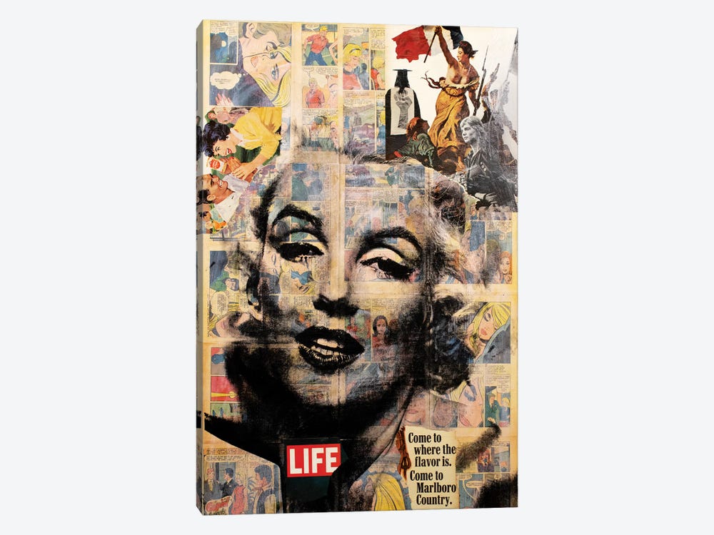 Marilyn Monroe - Life by Dane Shue 1-piece Canvas Print