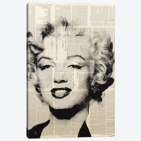 Marilyn Monroe (1) Canvas Print #DSU82} by Dane Shue Art Print