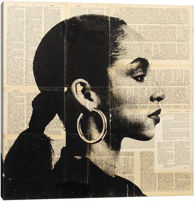 Sade - Newspaper Canvas Art Print - R&B & Soul