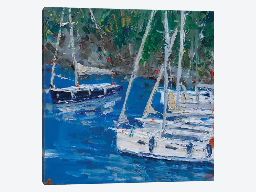 Grand Soleil And Other Yachts by Dina Aseeva 1-piece Canvas Artwork