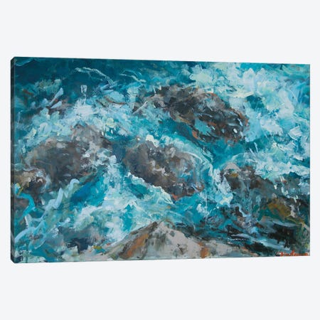Waters And Rocks Of Aegean Sea Canvas Print #DSV29} by Dina Aseeva Canvas Art