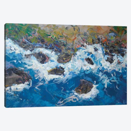 Waters And Rocks Of Cabo Da Roca Canvas Print #DSV30} by Dina Aseeva Art Print