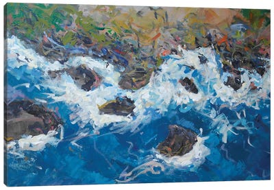 Waters And Rocks Of Cabo Da Roca Canvas Art Print - Dina Aseeva