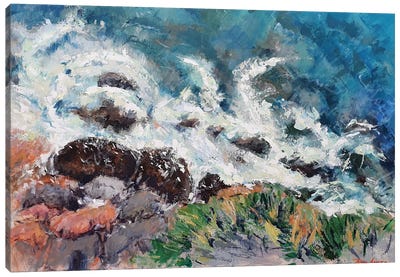 Waters And Rocks Of Sarsala Bay Canvas Art Print - Dina Aseeva