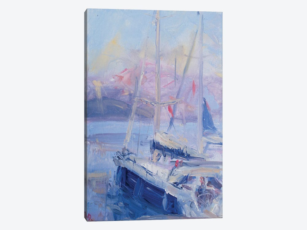 Sailing Yacht Ranger by Dina Aseeva 1-piece Art Print