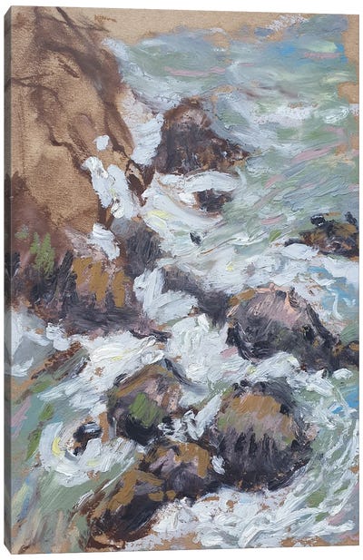 St Helena Island - Atlantic Ocean Canvas Art Print - Rocky Beach Art