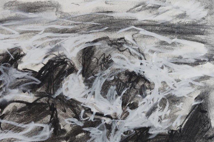 Lance Aux Epines - Atlantic Coast - Waves Embracing Rocks