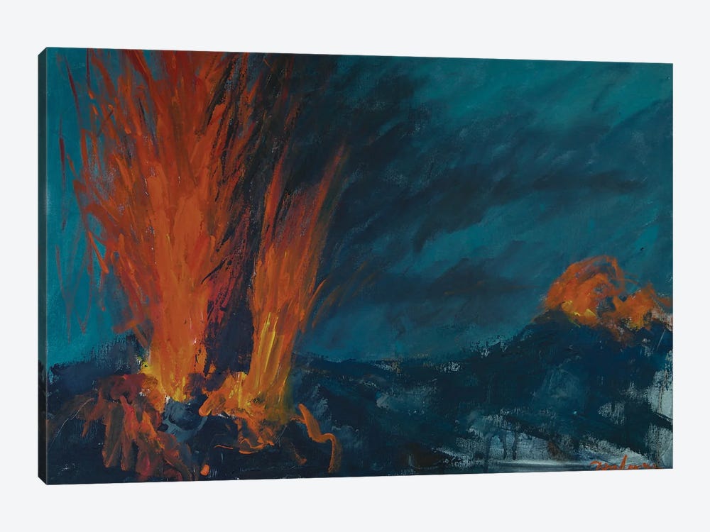 Eruption Of Stromboli by Dina Aseeva 1-piece Canvas Art
