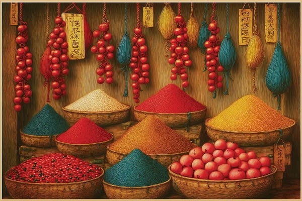 Large Art for Kitchen - Canvas Prints: Asian Spice by Doug Shepardson