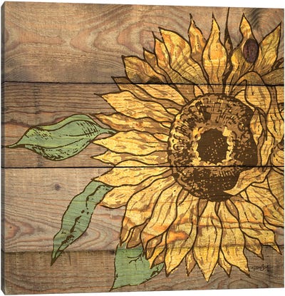 Rustic Sunflower I Canvas Art Print