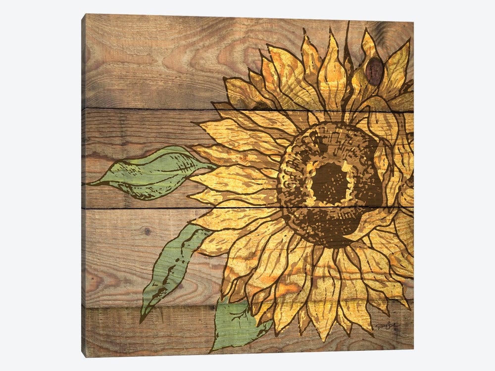 Rustic Sunflower I by Diane Stimson 1-piece Canvas Print