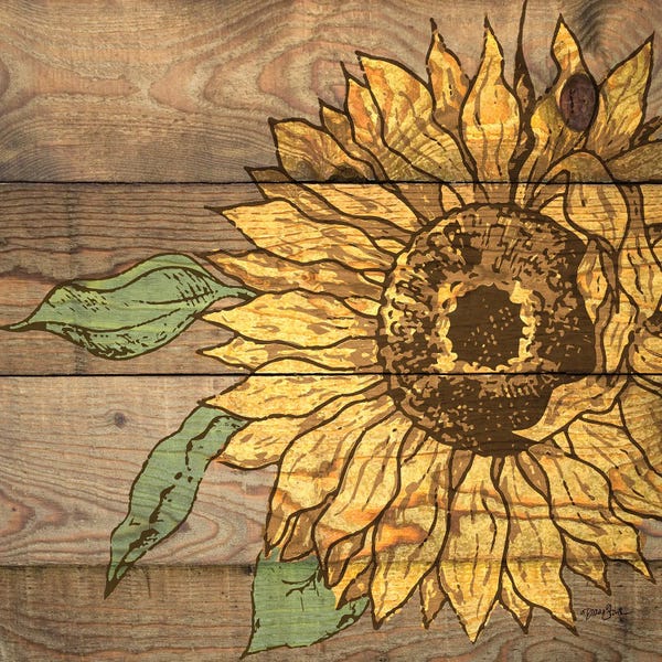 Fine Art Print: Rustic Sunflower I by Diane Stimson