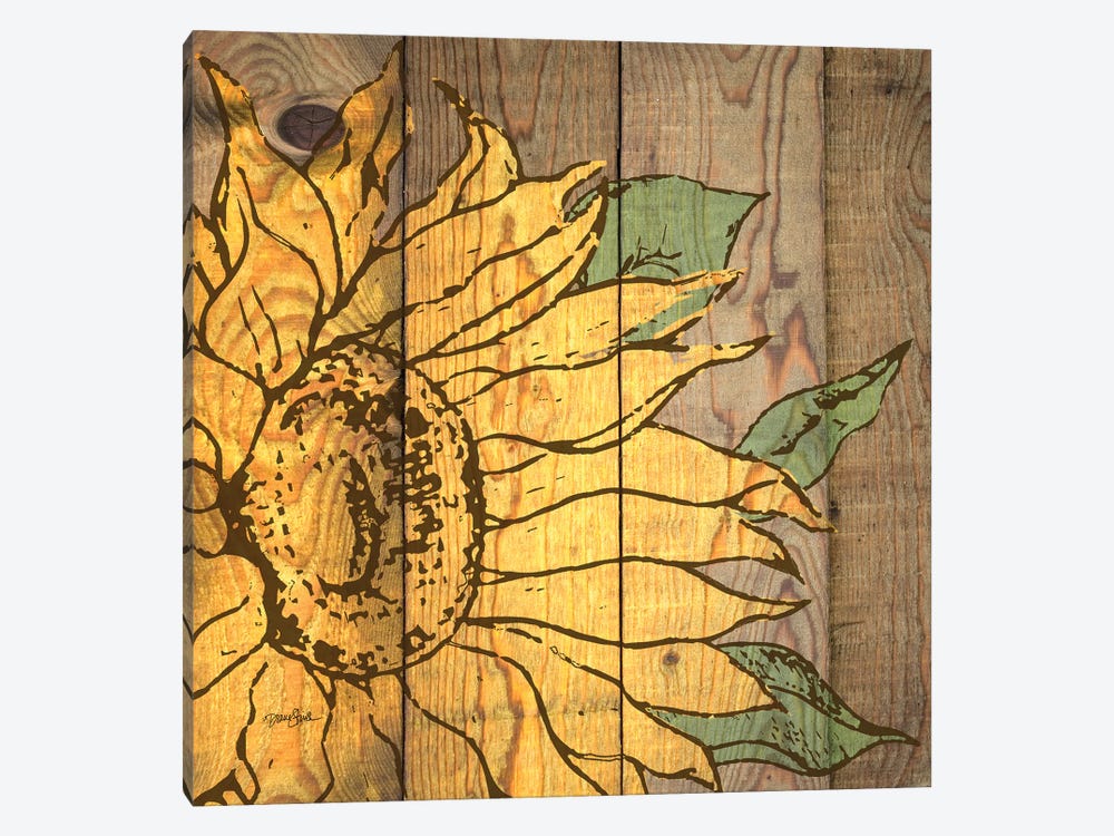 Rustic Sunflower II by Diane Stimson 1-piece Canvas Art