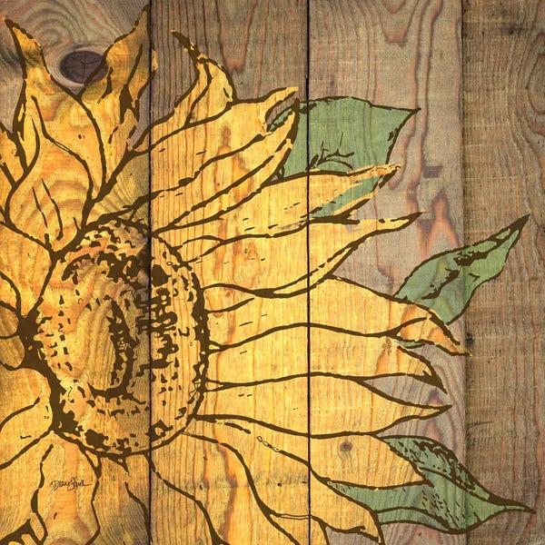 Fine Art Print: Rustic Sunflower II by Diane Stimson