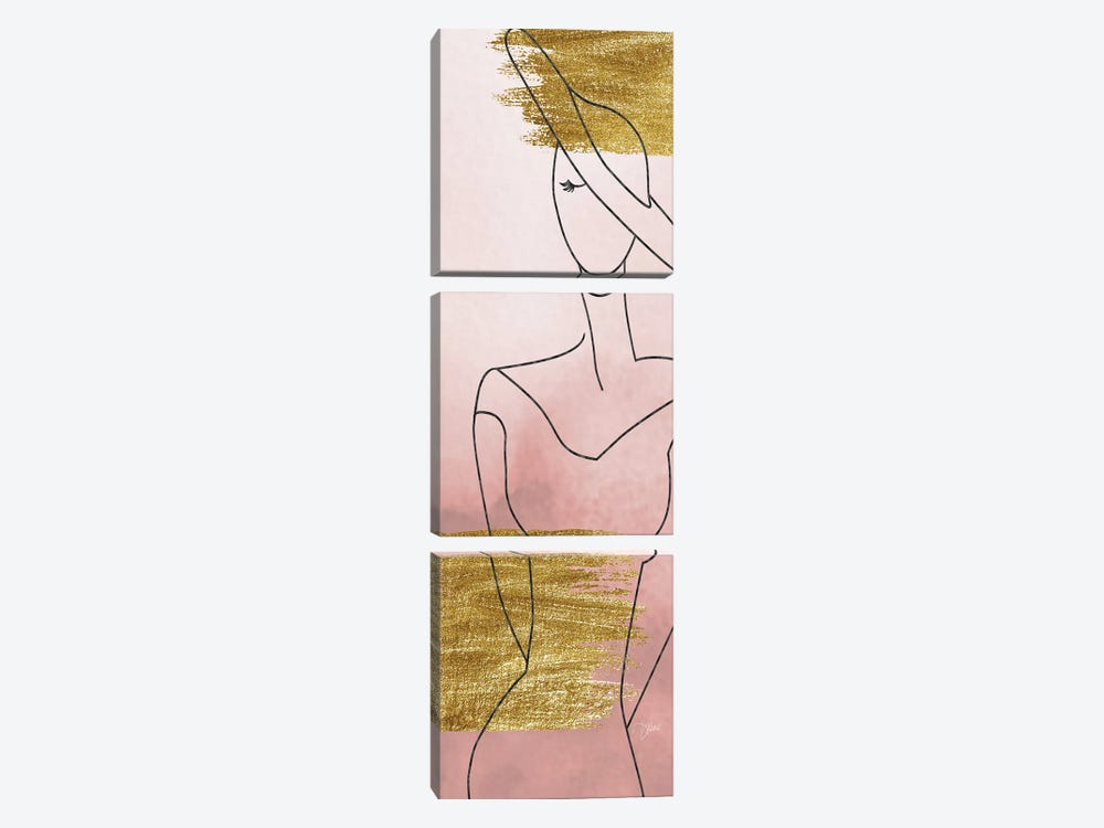 Fashion Blush I by Diane Stimson 3-piece Canvas Wall Art