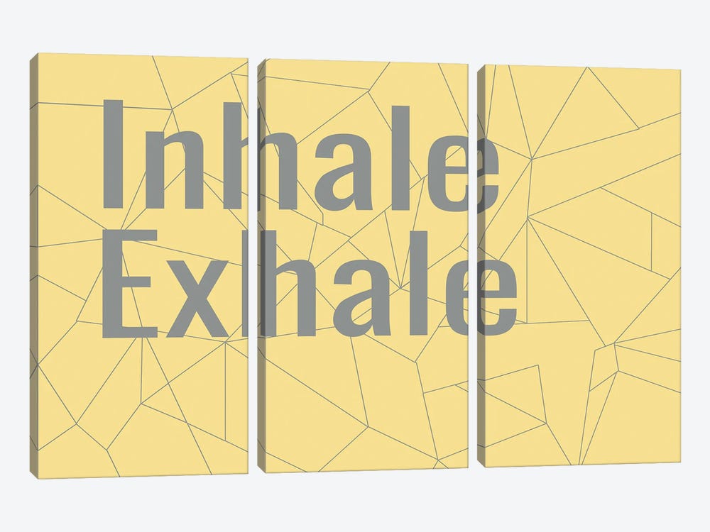 Inhale Exhale by Diane Stimson 3-piece Canvas Print