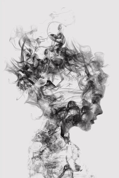 Large Modern Art - Canvas Prints: Dissolve Me by Dániel Taylor