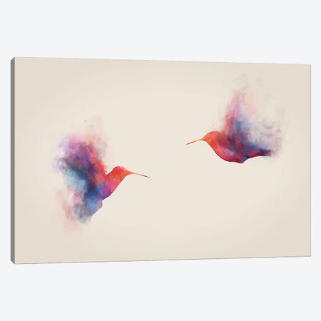 Hummingbirds Canvas Print #DTA22} by Dániel Taylor Canvas Wall Art