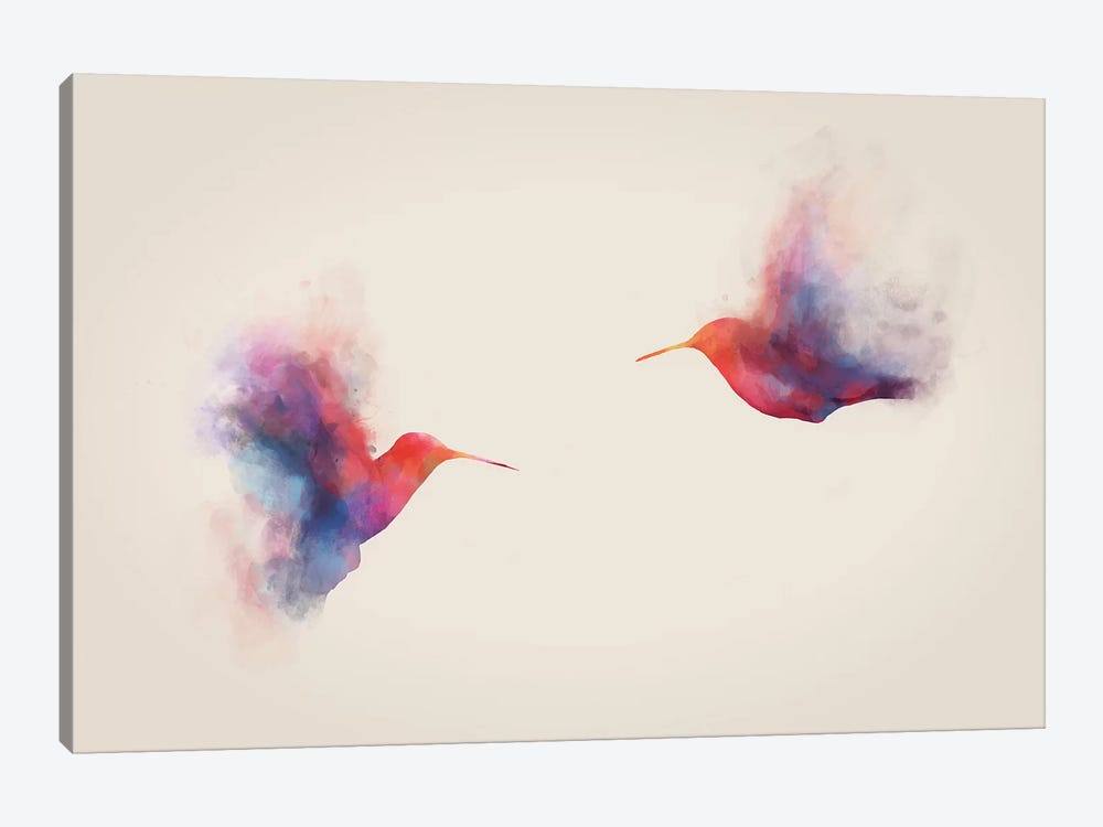 Hummingbirds by Dániel Taylor 1-piece Canvas Wall Art