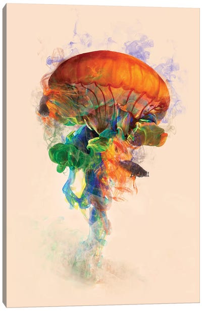 Jellyfish Ink Canvas Art Print