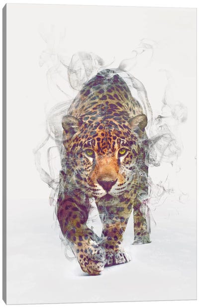 Leopard Canvas Art Print - Double Exposure Photography