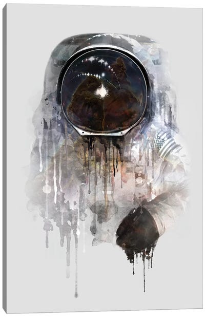 Astronaut I Canvas Art Print - 3-Piece Astronomy & Space Art