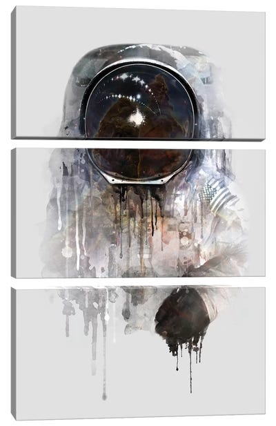 Astronaut I Canvas Art Print - 3-Piece Astronomy & Space Art