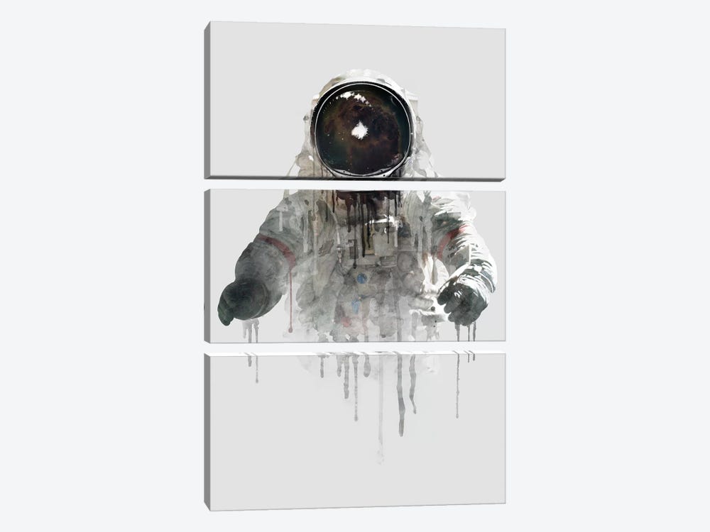 Astronaut II by Dániel Taylor 3-piece Art Print