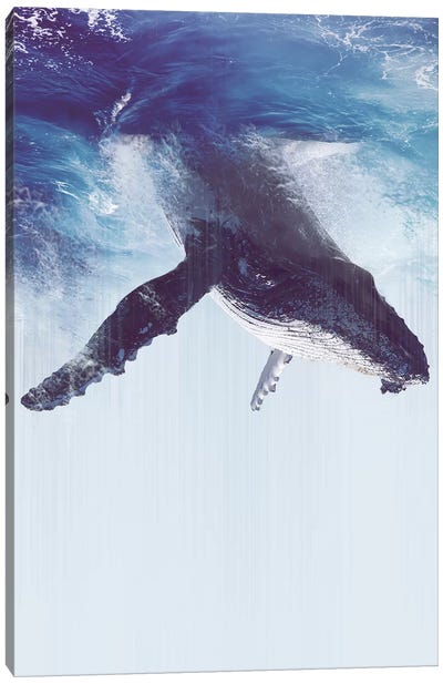 The Great Escape Canvas Art Print - Whale Art