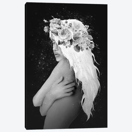 The Girl With The White Hair Canvas Print #DTA78} by Dániel Taylor Art Print