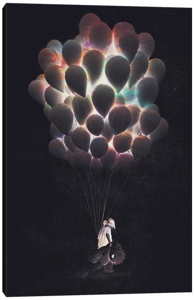 Balloons Canvas Art Print - Dániel Taylor